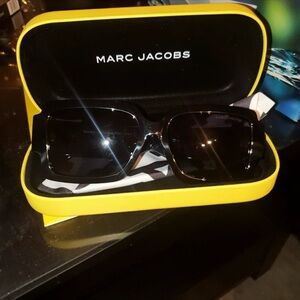 Marc Jacobs Black Sunglasses with Yellow Case